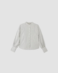 The Oversized Raglan Shirt | Bone/Navy