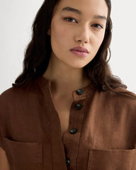 The Craft Dress in Linen | Cedarwood