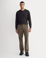 Thermal Henley in Cozy Waffle | Black