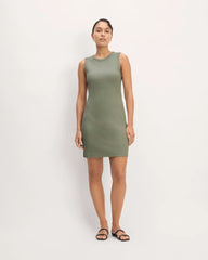 The Ribbed Mini Dress | Sage Green