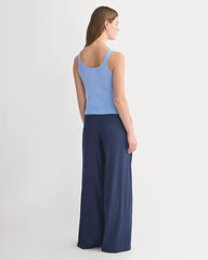 The Light Ribbed Cami in Ultrasoft Merino | Open Air Blue