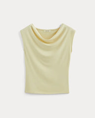 The Draped Top in Butterknit | Light Yellow