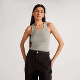The Luxe Rib Tank | Heathered Grey