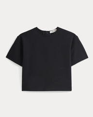 Ponte Oversized Tee | Black