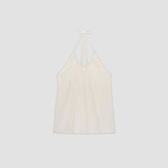 The Rib Soft Knit Halter Top | Bone