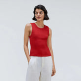 The Ribbed Cutout Tank | Ruby