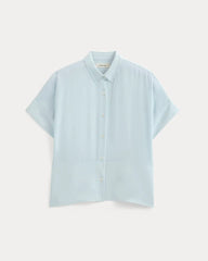 The Boxy Shirt in Washable Silk | Skywriting