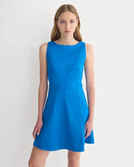 Seamed Open-Back Mini Dress | Imperial Blue