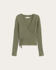 The Cozy Rib Wrap Top | Kalamata