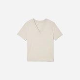 The Vintage V-Neck Hemp Tee | Moonlit Cloud