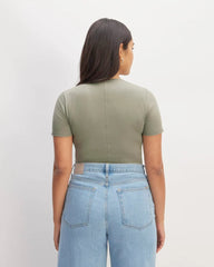 The Supima® Form Crew Neck Tee | Sage Green