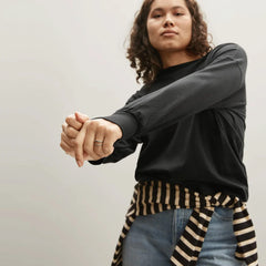 The Organic Cotton Long-Sleeve Tee | Black