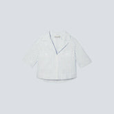 The Oxford Popover | Deep Blue / Canvas