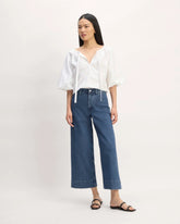 The Supima® Puff-Sleeve Top | White