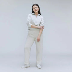 The Track High-Waist Pant | Light Heather Grey