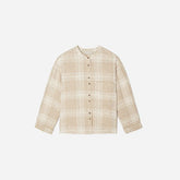 The Linen Billow Blouse | Iced Coffee Grid