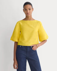 Bubble-Sleeve Top | Passion Fruit