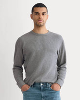 Thermal Crew in Cozy Waffle | Heathered Charcoal