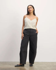 The Cami in Butterlite | Bone / Black Square Dot