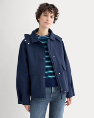 Re:Cycled Nylon Barrel Jacket | Deep Navy
