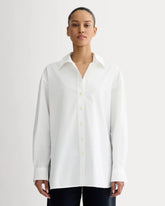 The Boyfriend Shirt in Ultrasoft Cotton | White