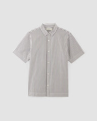 The Supima® Short-Sleeve Poplin Shirt | Optic White / Black