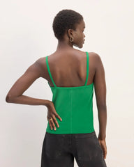 The Supima® Form Spaghetti Strap Cami | Grass Green