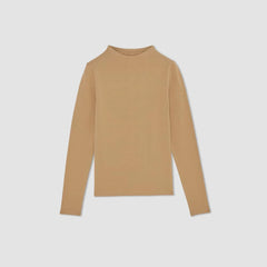 The Supima® Form Funnel Neck Tee | Tiger's Eye