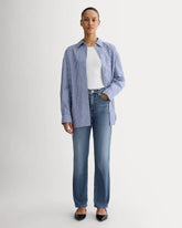 The High-Key Stovepipe Jean | Mid Indigo