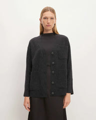 The Cozy-Stretch Relaxed Cardigan | Charcoal