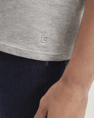 The Organic Cotton V-Neck Tee | Heathered Grey