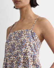 The Gauze Tiered Dress | Mocha Floral