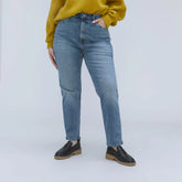 The Cheeky Hourglass Jean | Worn-In Mid Blue | 28.5" Inseam