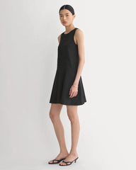 Drop Waist Mini Dress | Black