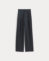 The Draper Pleated Pant in Buttersmooth | Navy | 32" Inseam
