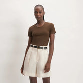 The Supima® Form Crew Neck Tee | Cocoa
