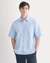 Lightweight Short-Sleeve Oxford | Light Blue