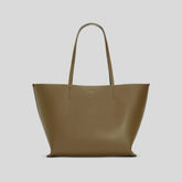 The Luxe Medium Italian Leather Tote | Beech