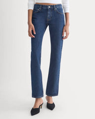 Everlane x Elena Bonvicini Highland Low-Rise Cigarette Jean | Deep Bay Indigo