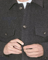 The Wool Overshirt | Heather Charcoal