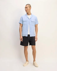 The Resort Shirt in Linen | Light Blue