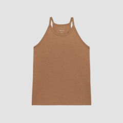 The Hemp Cutaway Tank | Carob Brown
