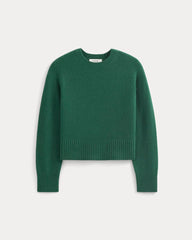 The Boxy Crew in Cashmere | Hunter Green