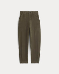 Patch Pocket Ballon Pant in Buttersoft | Olive Night