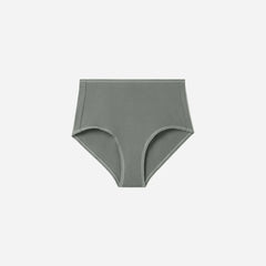 The Cotton High-Rise Hipster | Dark Sage