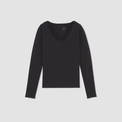 The Supima® Form Ballet Neck Tee | Black