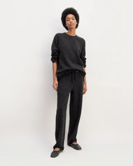 The Cozy-Stretch Straight-Leg Sweatpant | Charcoal