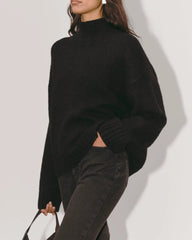 The Cloud Oversized Turtleneck | Black