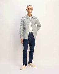 The Supima® Poplin Shirt | Optic White / Black
