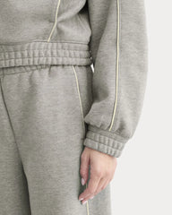 Luxe Fleece Track Jacket | Vintage Heather Grey